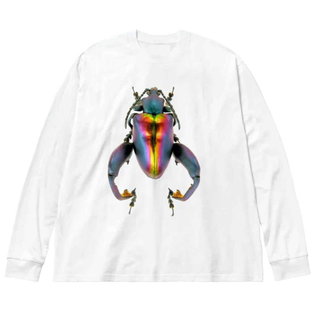 マカロニーケットのモモブトオオルリハムシ Big Long Sleeve T-Shirt