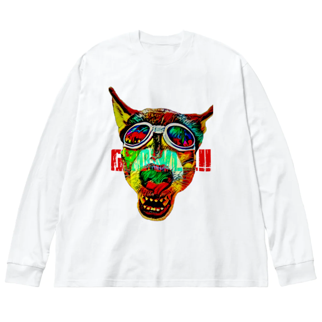 Husky'S Herb GardenのGrowl!! Big Long Sleeve T-Shirt