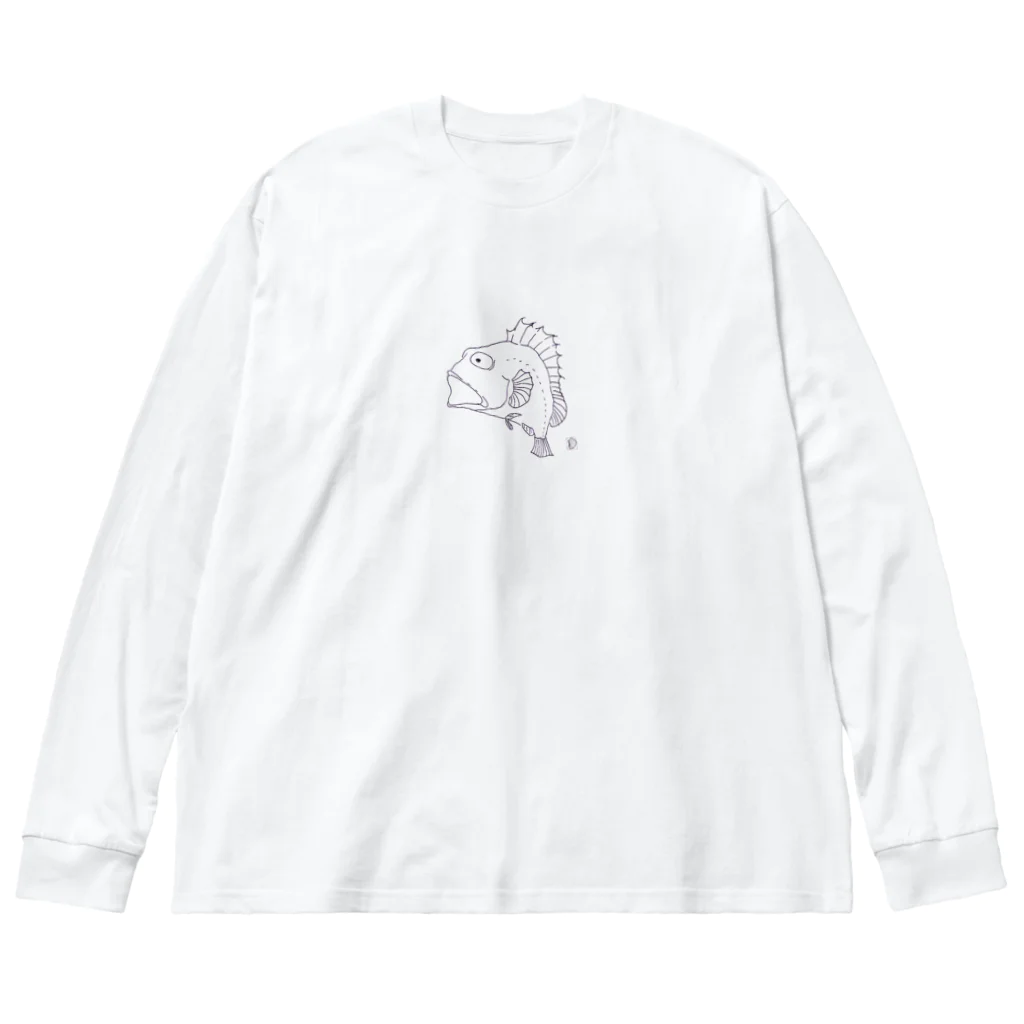 _ooi_sann_のかさごん ビッグシルエットロングスリーブTシャツ