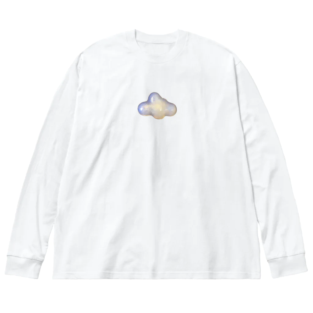 まふゆ村の偏光の雲☁️ ビッグシルエットロングスリーブTシャツ