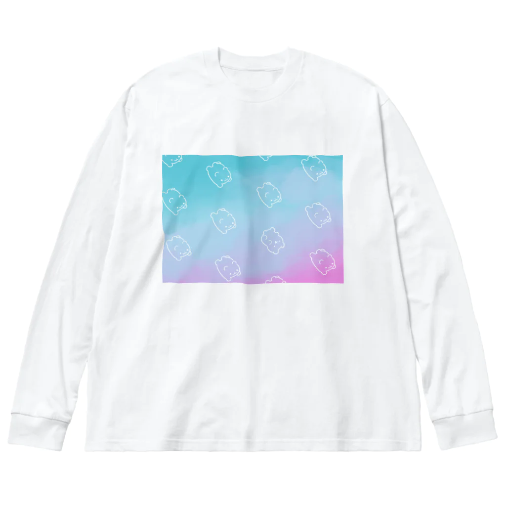 peco pecoのくまくまゼリー(しゅわっち) Big Long Sleeve T-Shirt