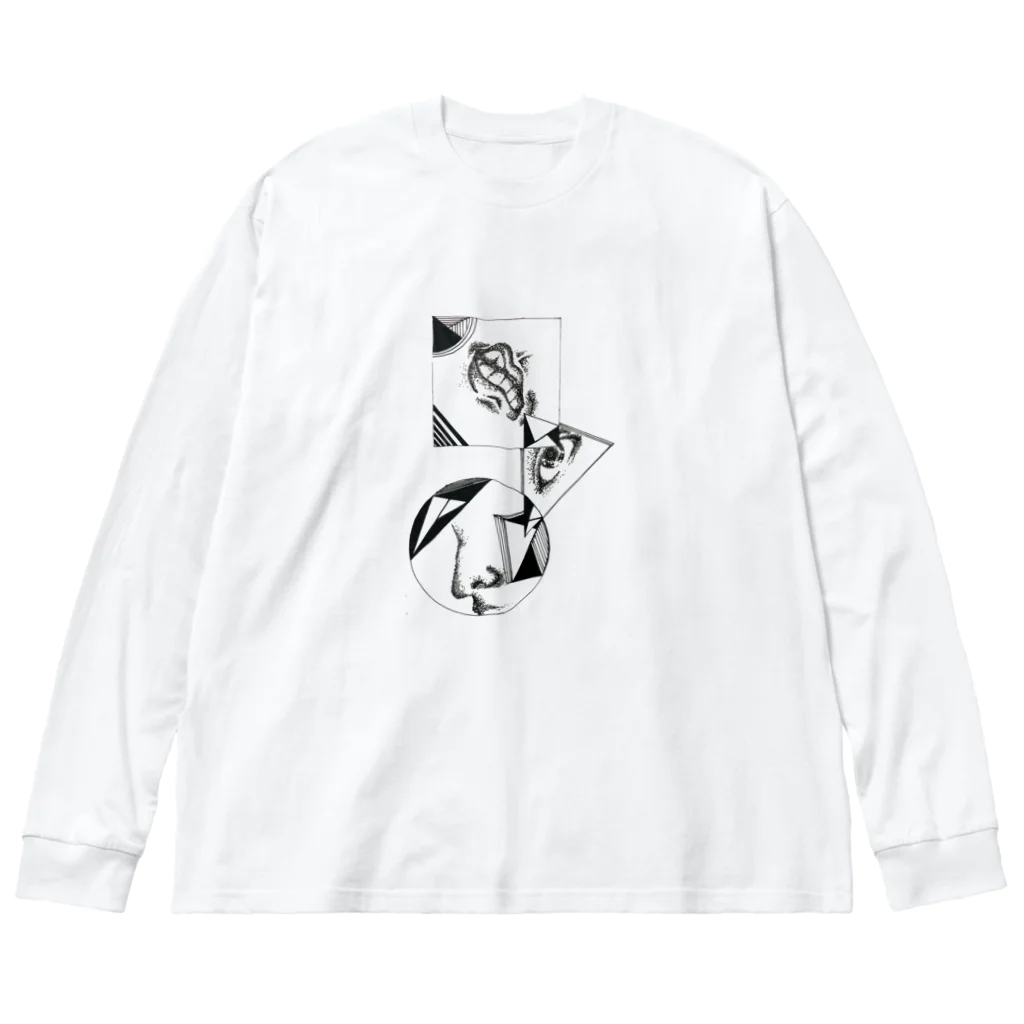 Luz(ルス)の部屋のノイズ noise ビッグシルエットロングスリーブTシャツ