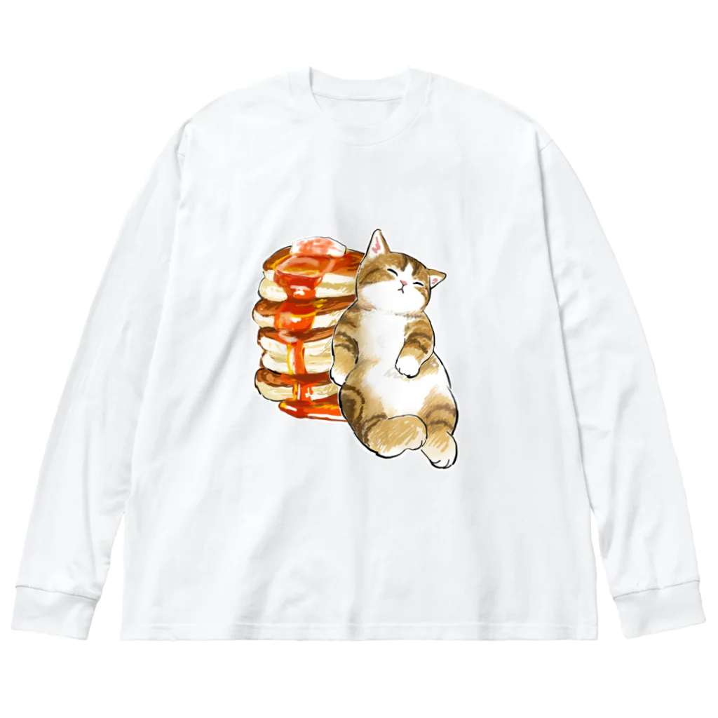 mofusandのパンケーキにゃん　４段重ね Big Long Sleeve T-Shirt