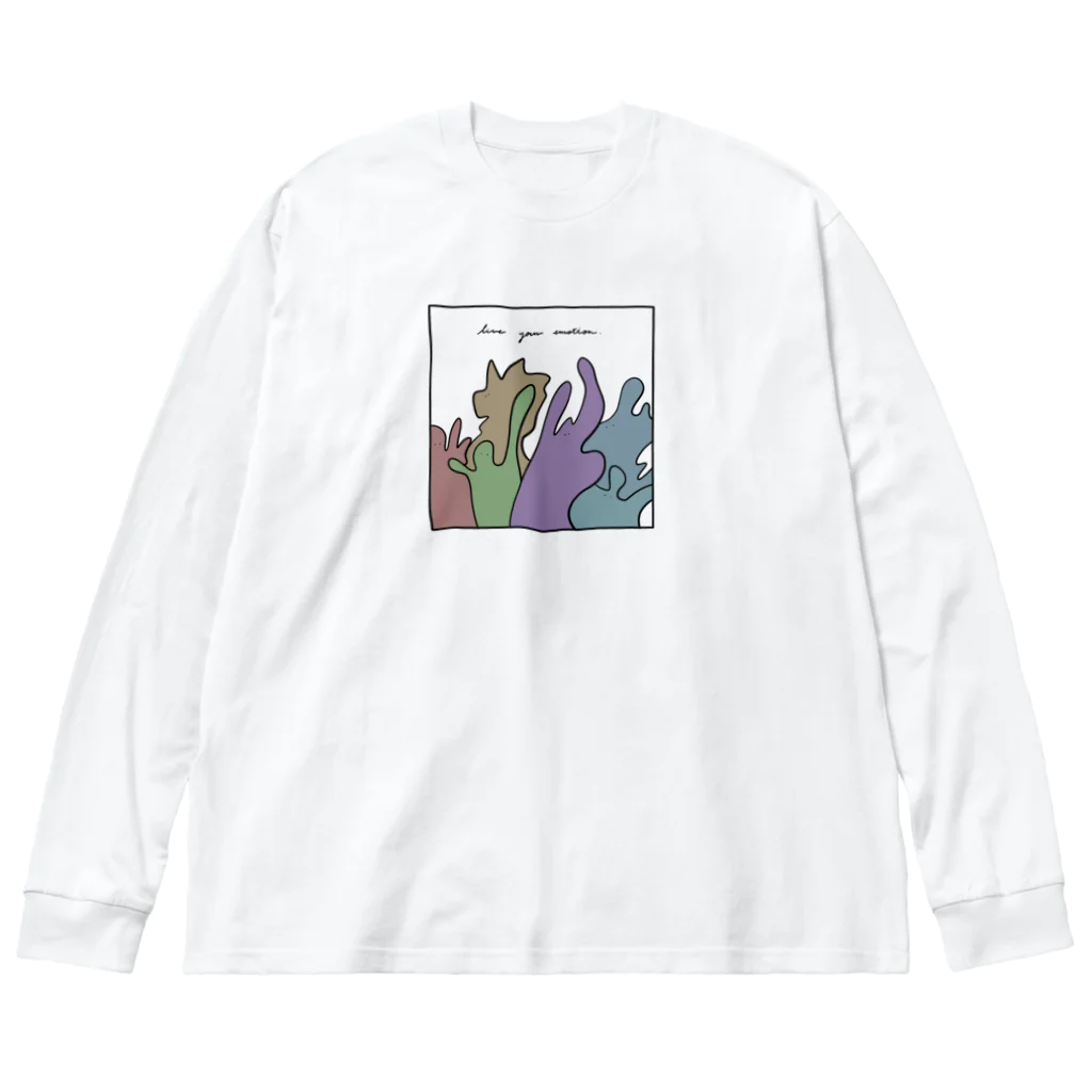 ミ　オのemotion ビッグシルエットロングスリーブTシャツ