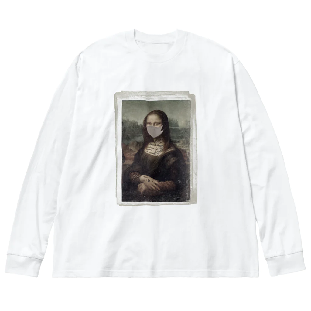 せんべろのmona lisa（額縁あり） Big Long Sleeve T-Shirt