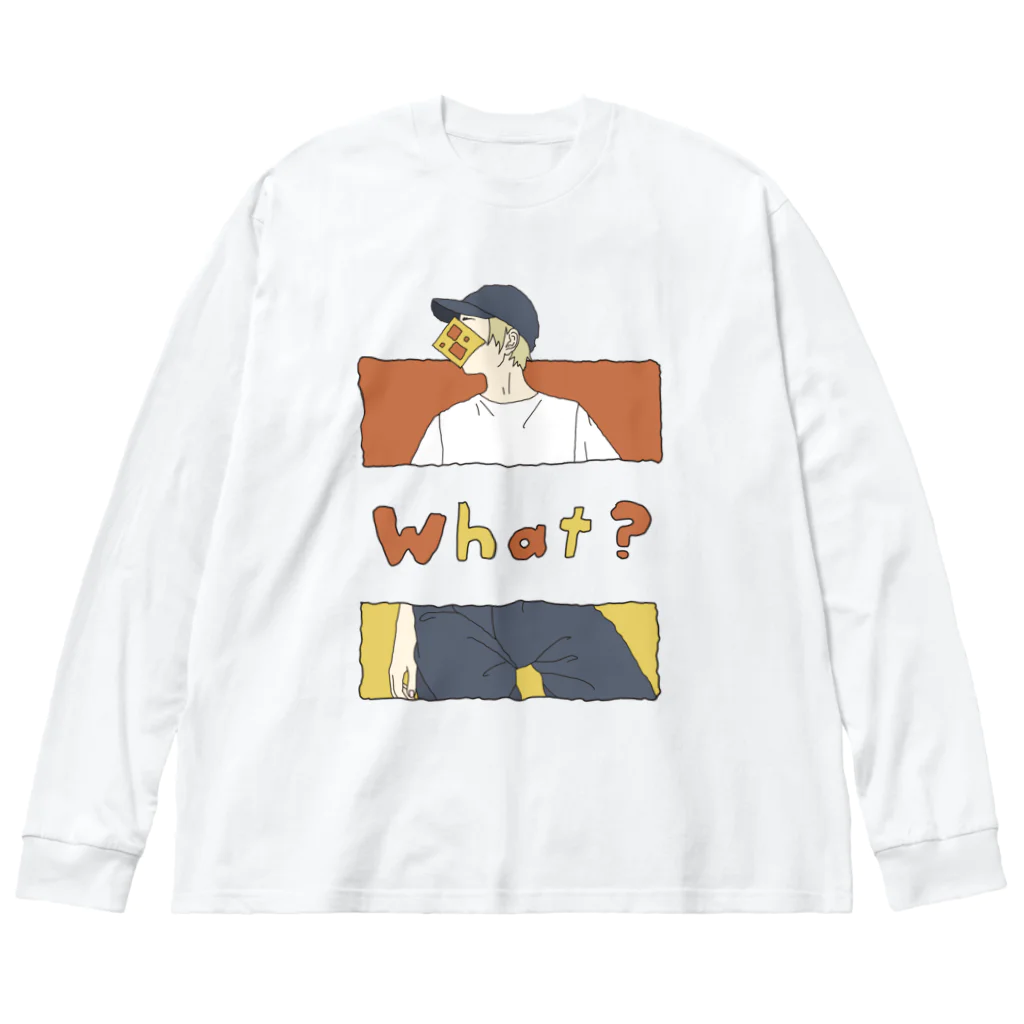 KiKiのWhat? ビッグシルエットロングスリーブTシャツ