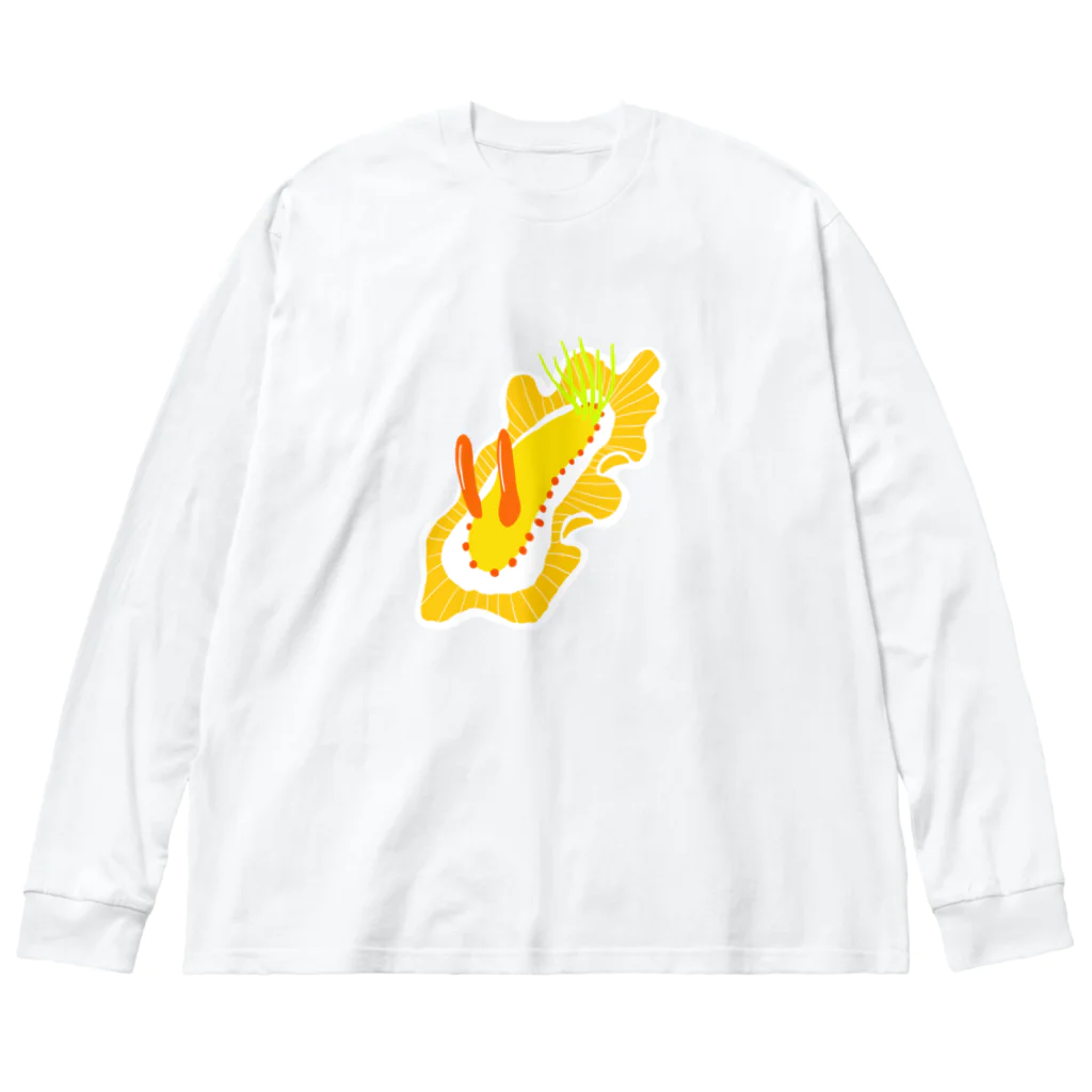 ぱくちのお店のウミウシのしーくん ビッグシルエットロングスリーブTシャツ