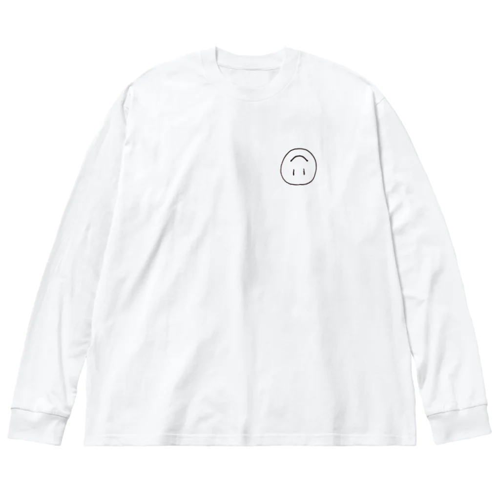 わしのへんなみせのふぁっくスマイルくん ビッグシルエットロングスリーブTシャツ