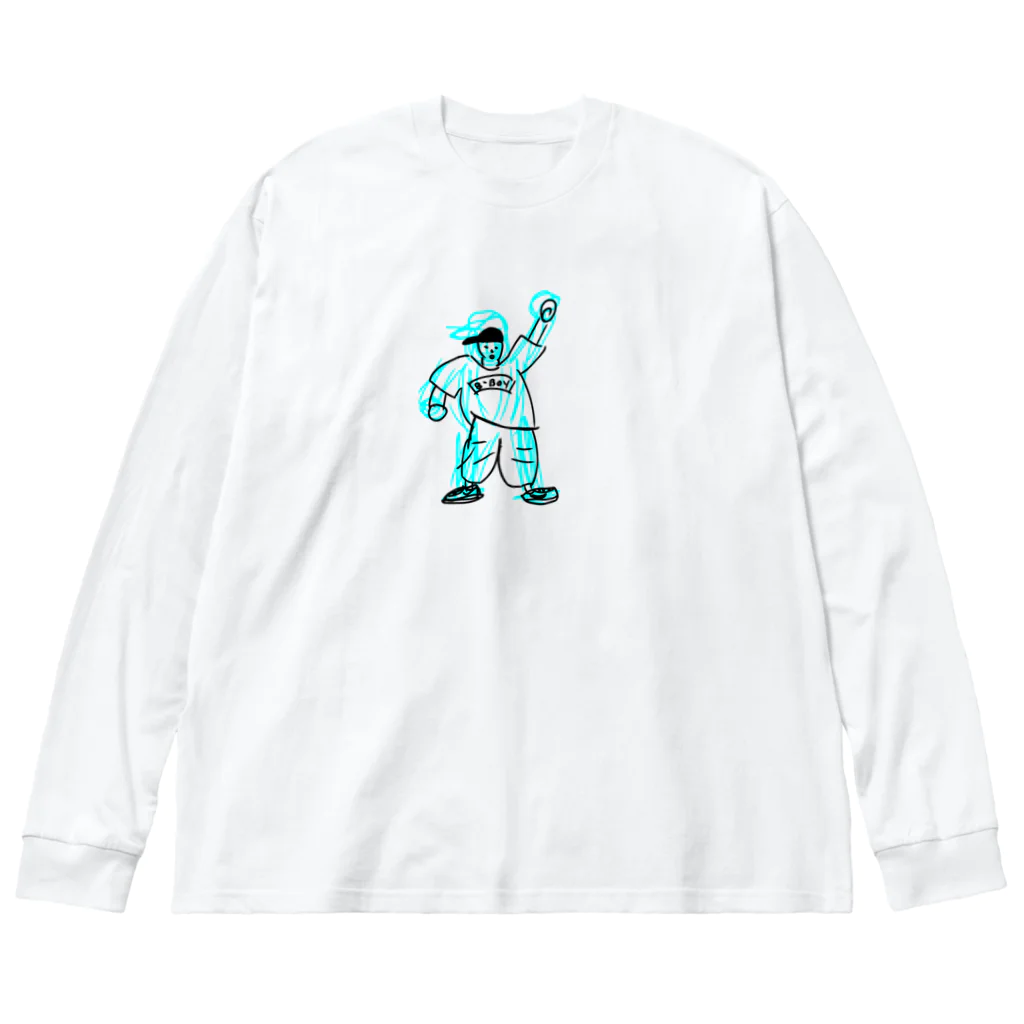 HIP HOP ネタ　映画ネタの気合のB-BOY Big Long Sleeve T-Shirt