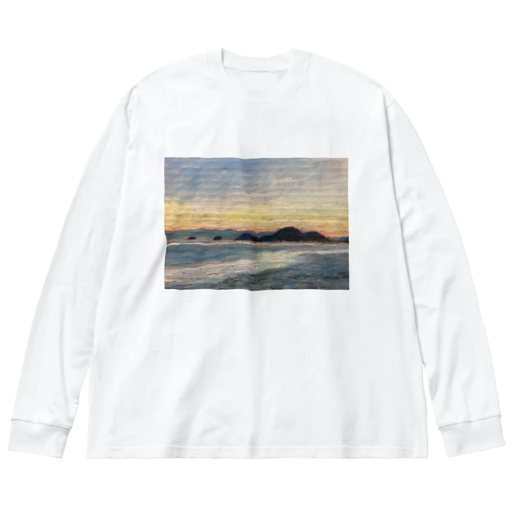 余剰次元の箕沖から仙酔島'-200928 ビッグシルエットロングスリーブTシャツ