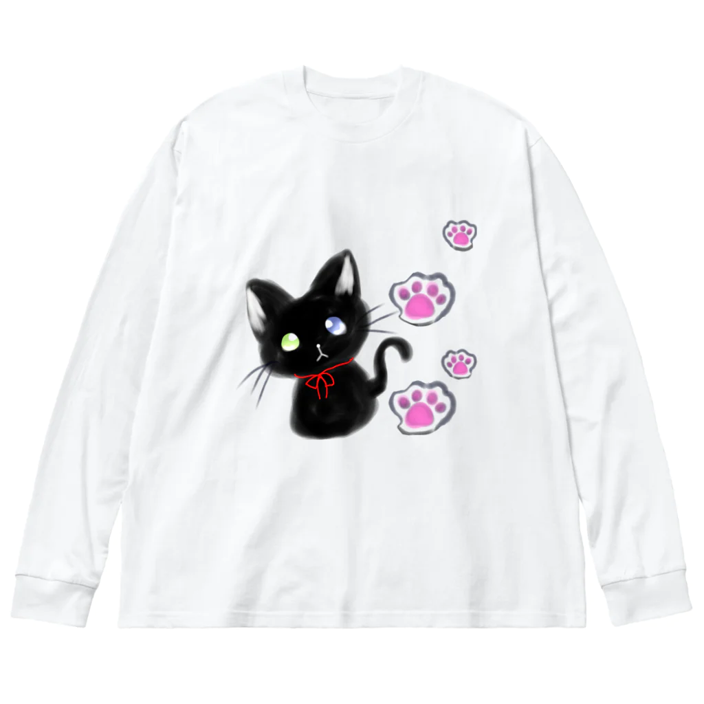 mi_e76のまっくろくろすけでてきたよ Big Long Sleeve T-Shirt