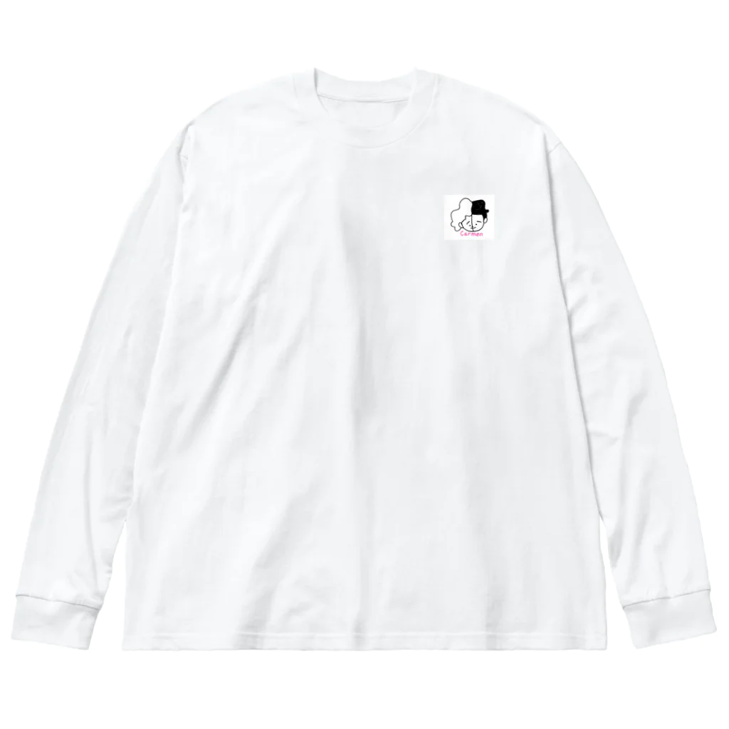 お笑い芸人　モダンタイムス公式グッズのカルメンちゃん ビッグシルエットロングスリーブTシャツ