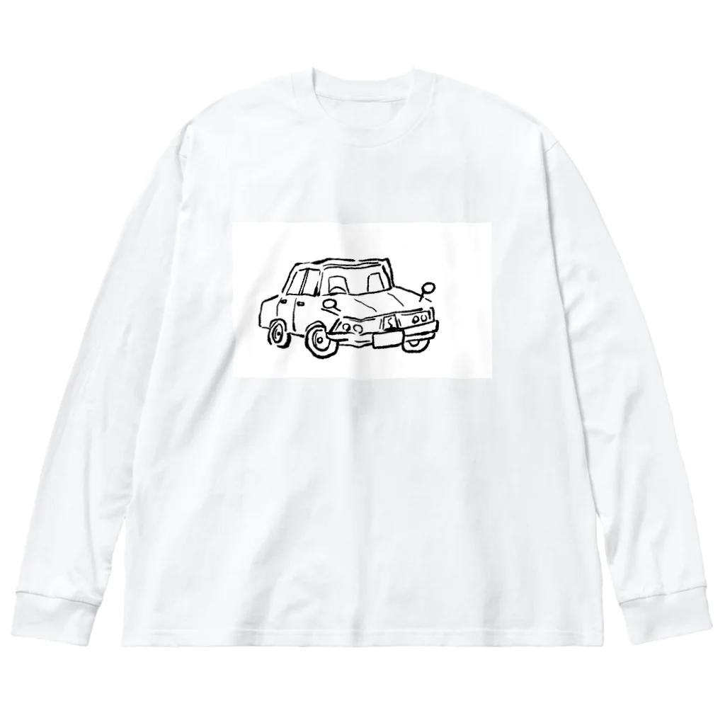 michi77777のくるま ビッグシルエットロングスリーブTシャツ