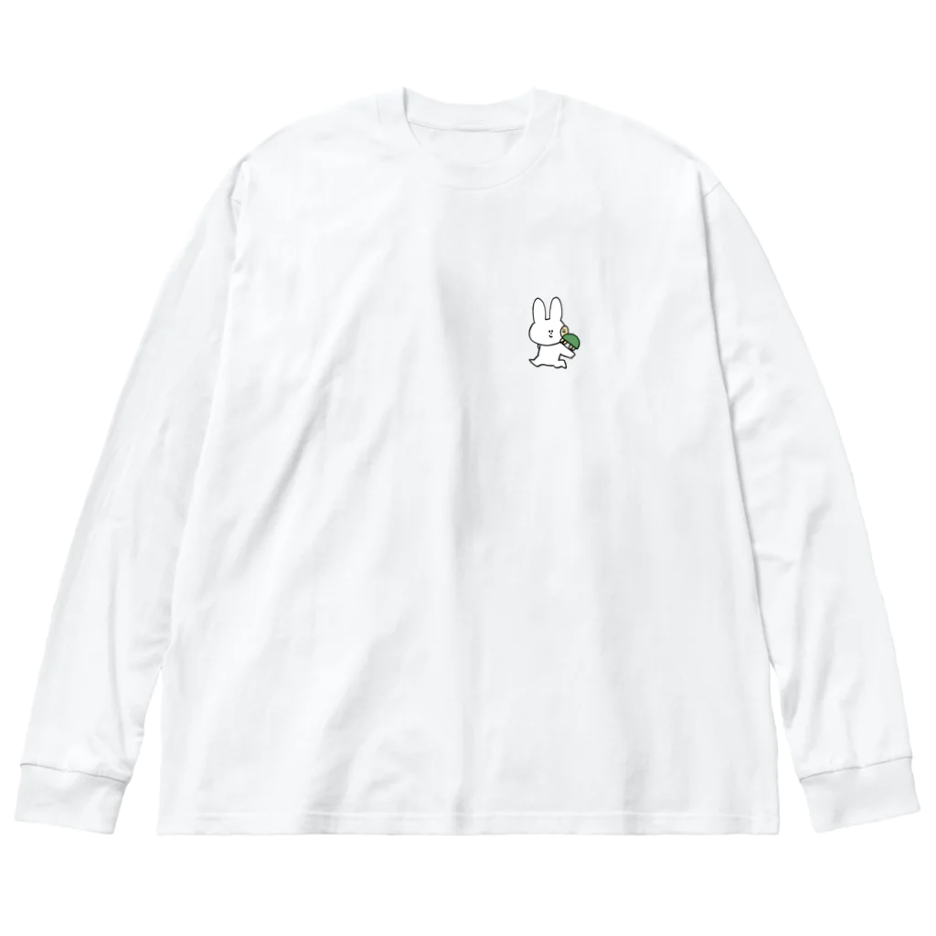 すちんのうさぎとかめ ビッグシルエットロングスリーブTシャツ