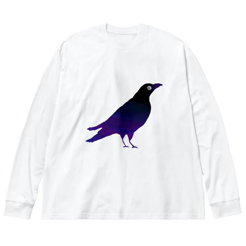 ラザ郎のカラス Big Long Sleeve T-Shirt