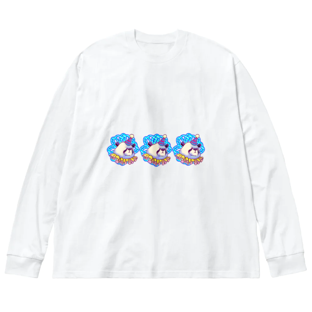 居眠りふにゃこの善悪両成敗パンダちゃん Big Long Sleeve T-Shirt