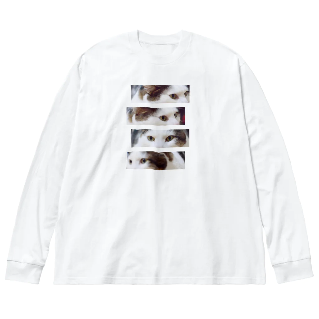 ねこやにわとりやのほるすのまなざし Big Long Sleeve T-Shirt