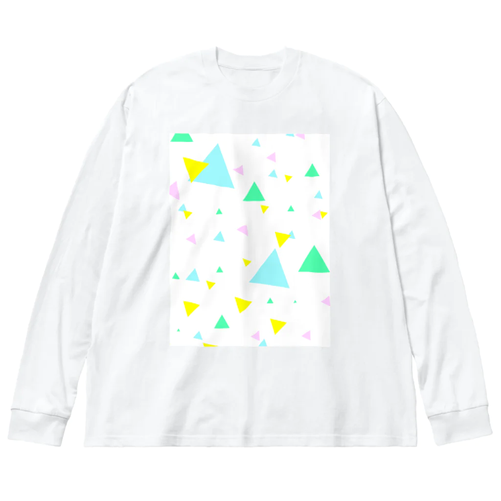 ティラみ⃝す⃝ぐらたんのさんかくいっぱい Big Long Sleeve T-Shirt