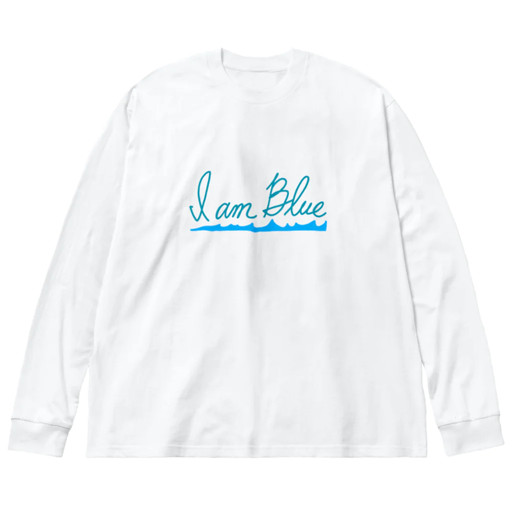 aice07のI am blue ビッグシルエットロングスリーブTシャツ