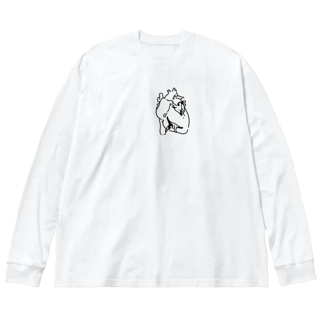 ナイロドノの心臓ペンギン Big Long Sleeve T-Shirt