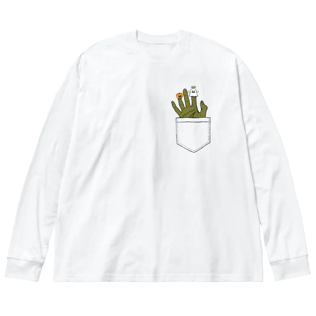 ないものねだりのFinger puppets(ポケット) Big Long Sleeve T-Shirt