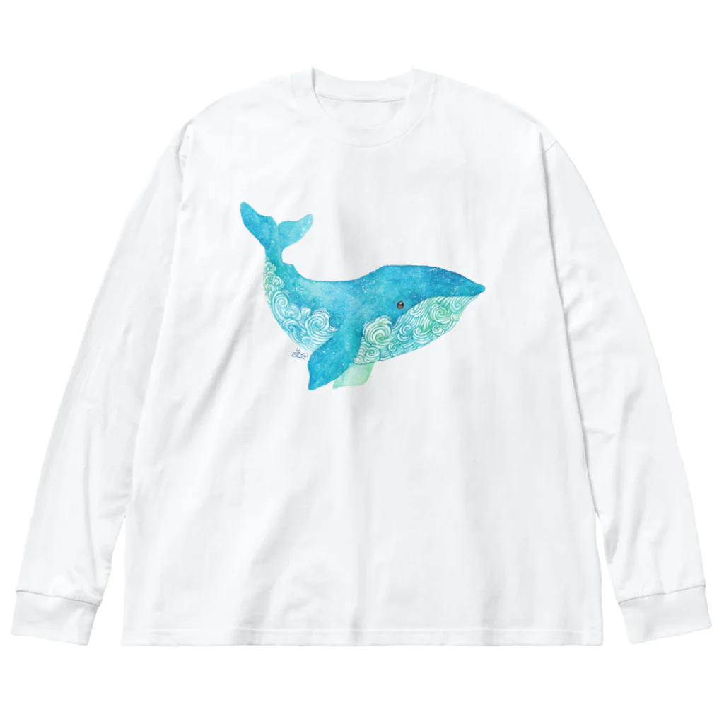 Yukie Shiratori (しらとり ゆきえ)のくじら2 Big Long Sleeve T-Shirt