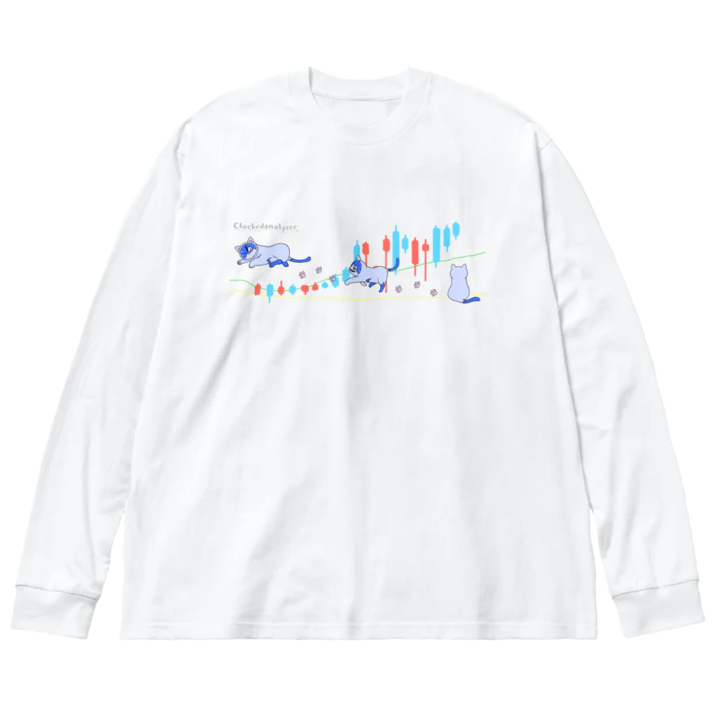 深溝のねうSHOPの分析時計　クロニャ Big Long Sleeve T-Shirt