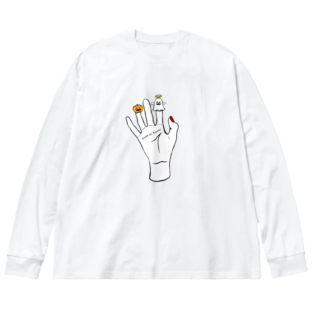 ないものねだりのFinger puppets(ネイル) ビッグシルエットロングスリーブTシャツ