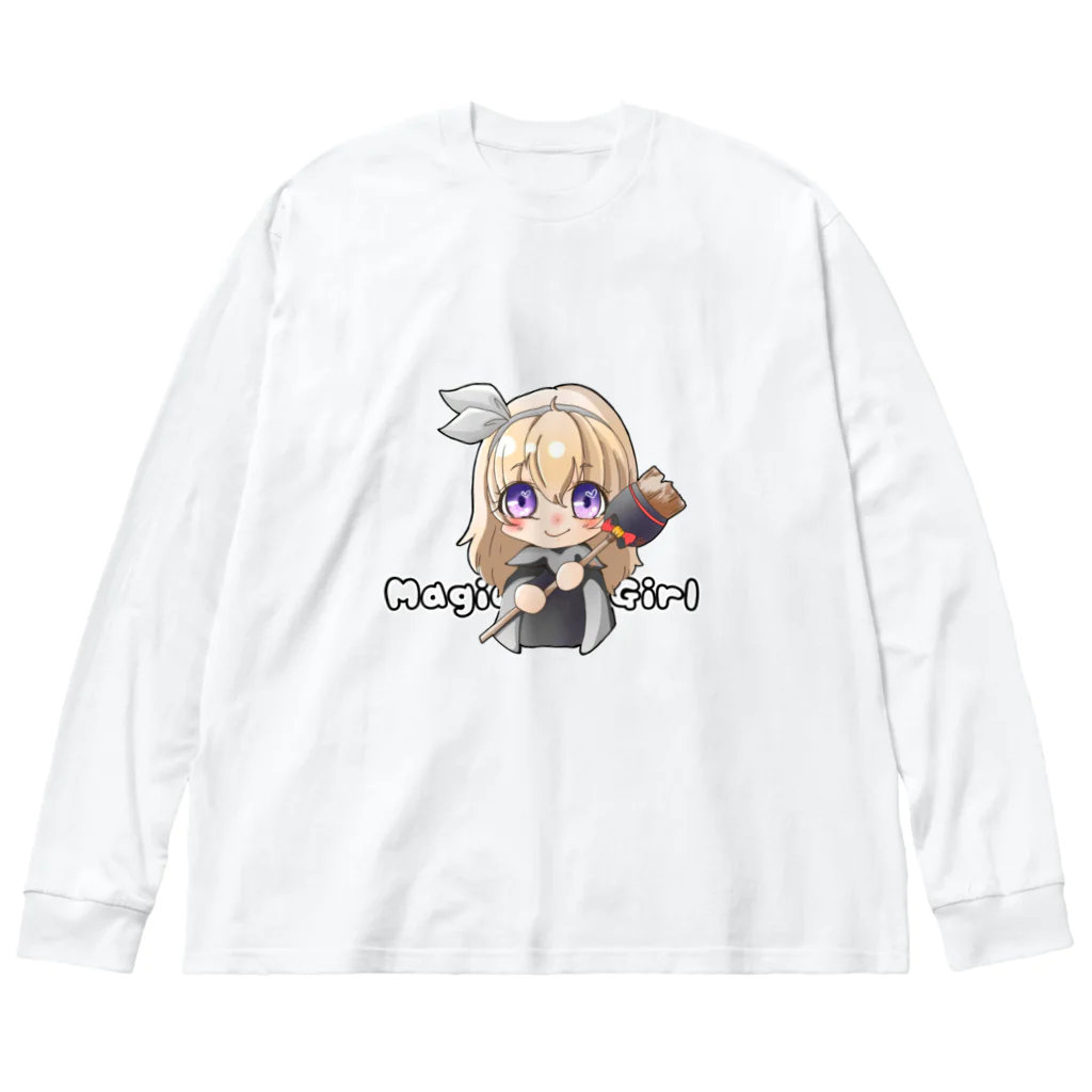 ⋆*⋆ஜ​* ćӈїї⋆ฺ ​ஜ ​｡*の魔女の女の子 ビッグシルエットロングスリーブTシャツ