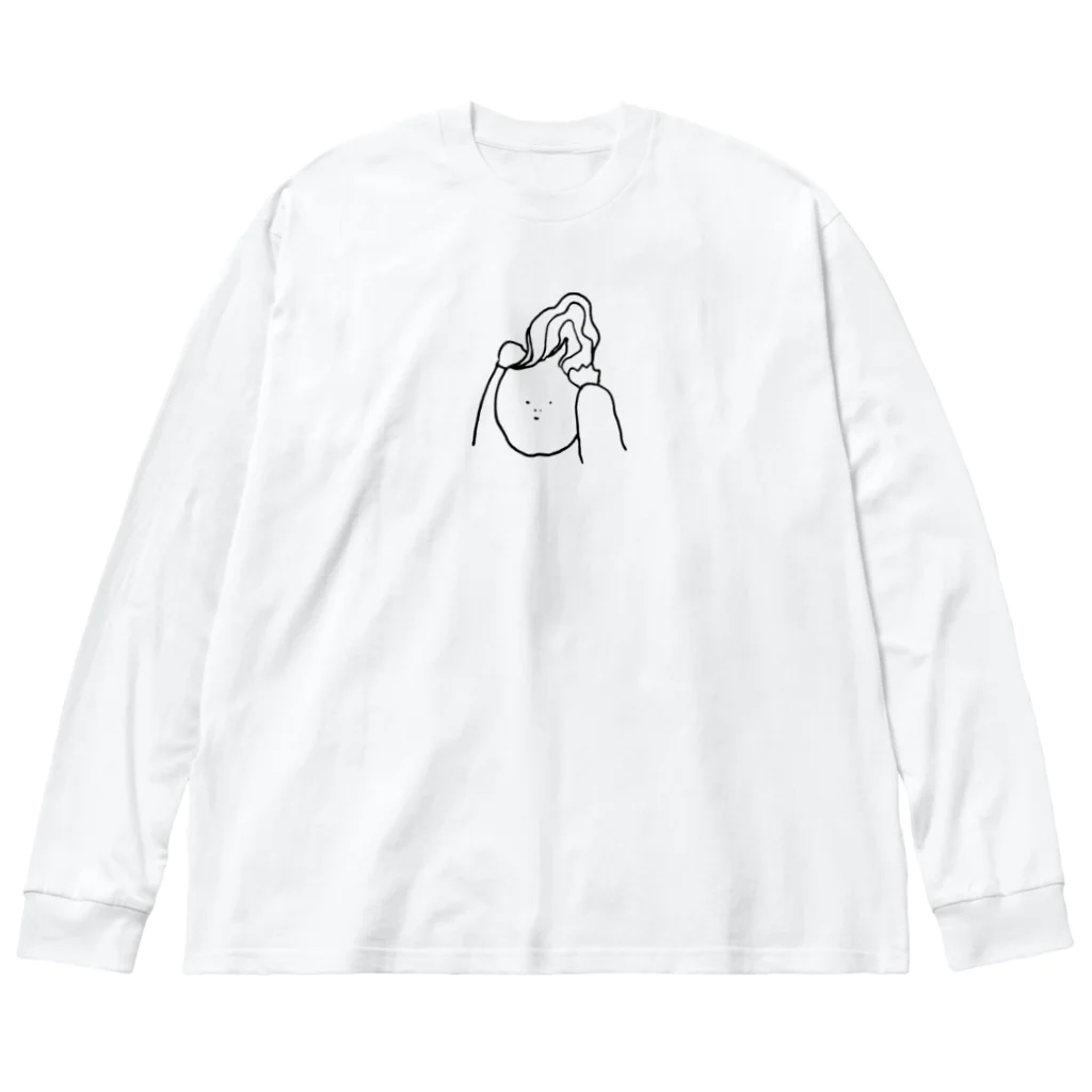 のんのヘアセットくん ビッグシルエットロングスリーブTシャツ