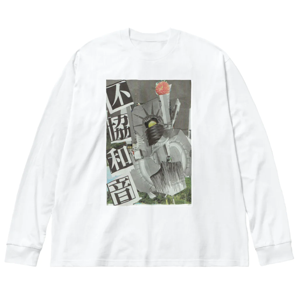 Danke Shoot Coffeeの月の文明 ビッグシルエットロングスリーブTシャツ