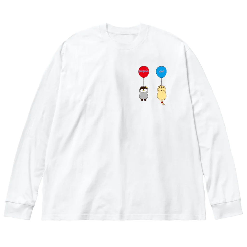 猫店長のお店～ペンギンの野望～の風船 Big Long Sleeve T-Shirt