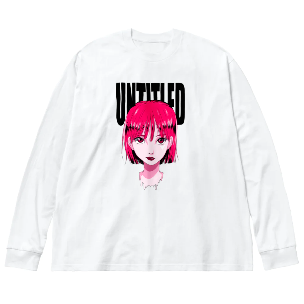 hiroのuntitled"pink" Big Long Sleeve T-Shirt