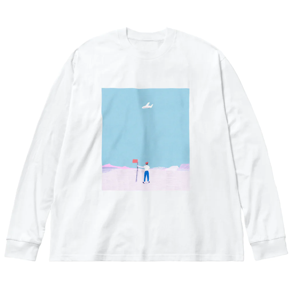 宮下和のウェブショップの飛行機 Big Long Sleeve T-Shirt