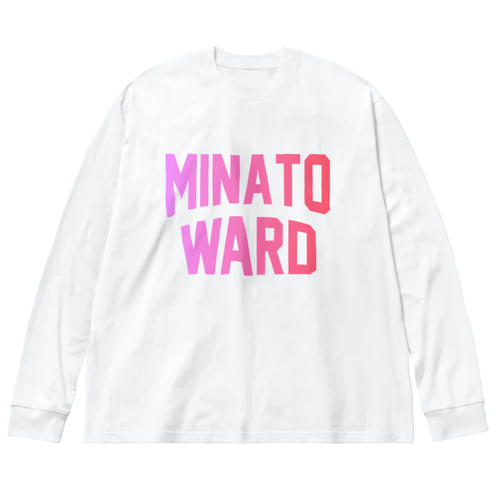 JIMOTO Wear Local Japanの港区 MINATO WARD Big Long Sleeve T-Shirt