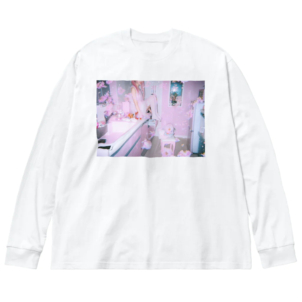 (:˒ꇤ[桃饅頭🎀]のroom ビッグシルエットロングスリーブTシャツ