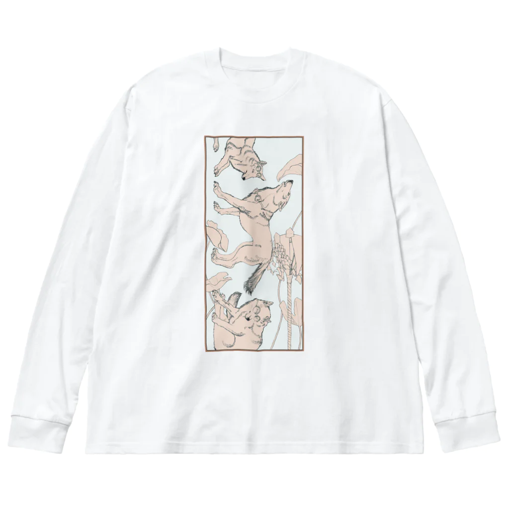 made blueの白盆 White August Big Long Sleeve T-Shirt