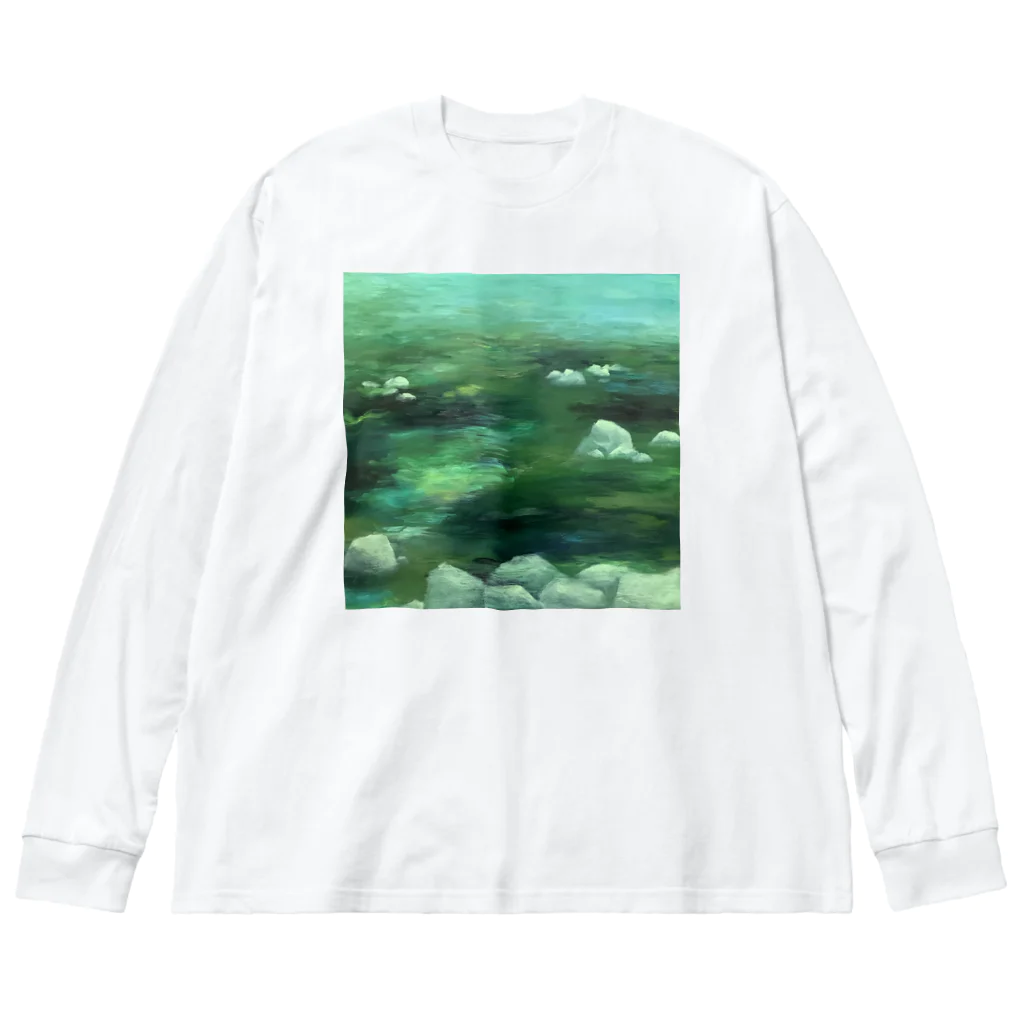 meiyuのお店の水面 Big Long Sleeve T-Shirt