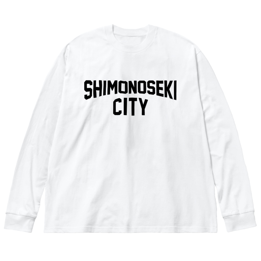 JIMOTO Wear Local Japanの下関市 SHIMONOSEKI CITY Big Long Sleeve T-Shirt