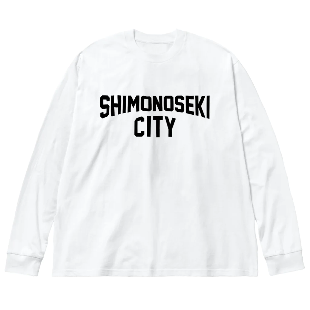 JIMOTO Wear Local Japanの下関市 SHIMONOSEKI CITY Big Long Sleeve T-Shirt