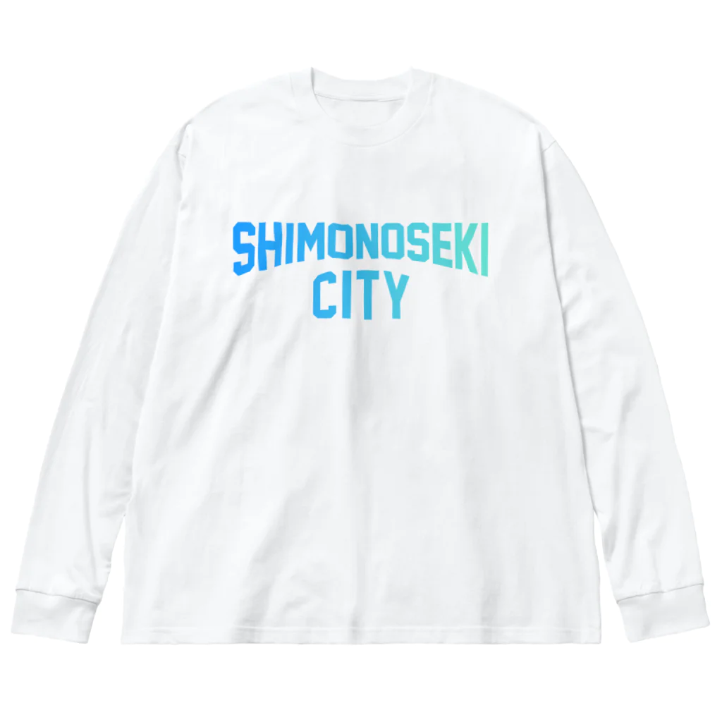 JIMOTOE Wear Local Japanの下関市 SHIMONOSEKI CITY Big Long Sleeve T-Shirt