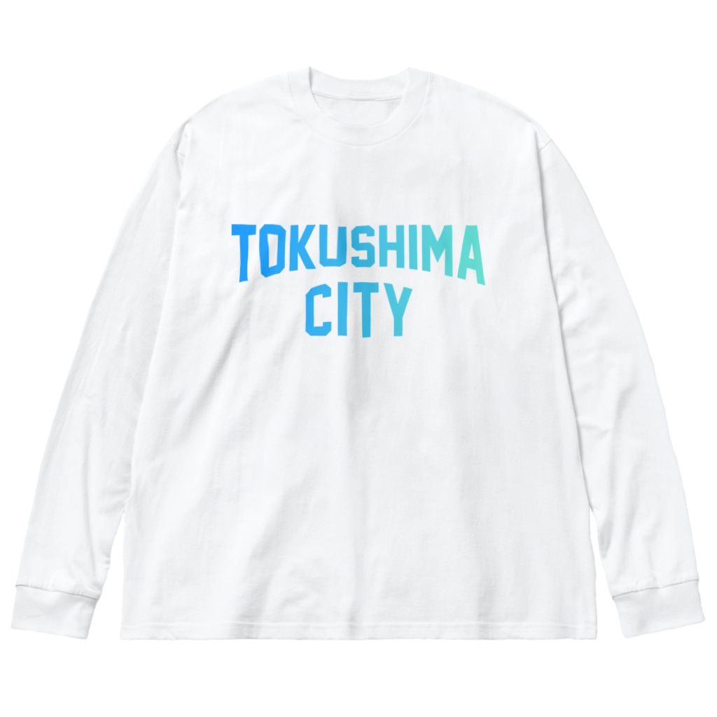 JIMOTO Wear Local Japanの徳島市 TOKUSHIMA CITY Big Long Sleeve T-Shirt