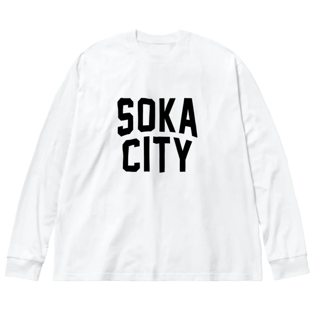 JIMOTO Wear Local Japanの草加市 SOKA CITY ビッグシルエットロングスリーブTシャツ