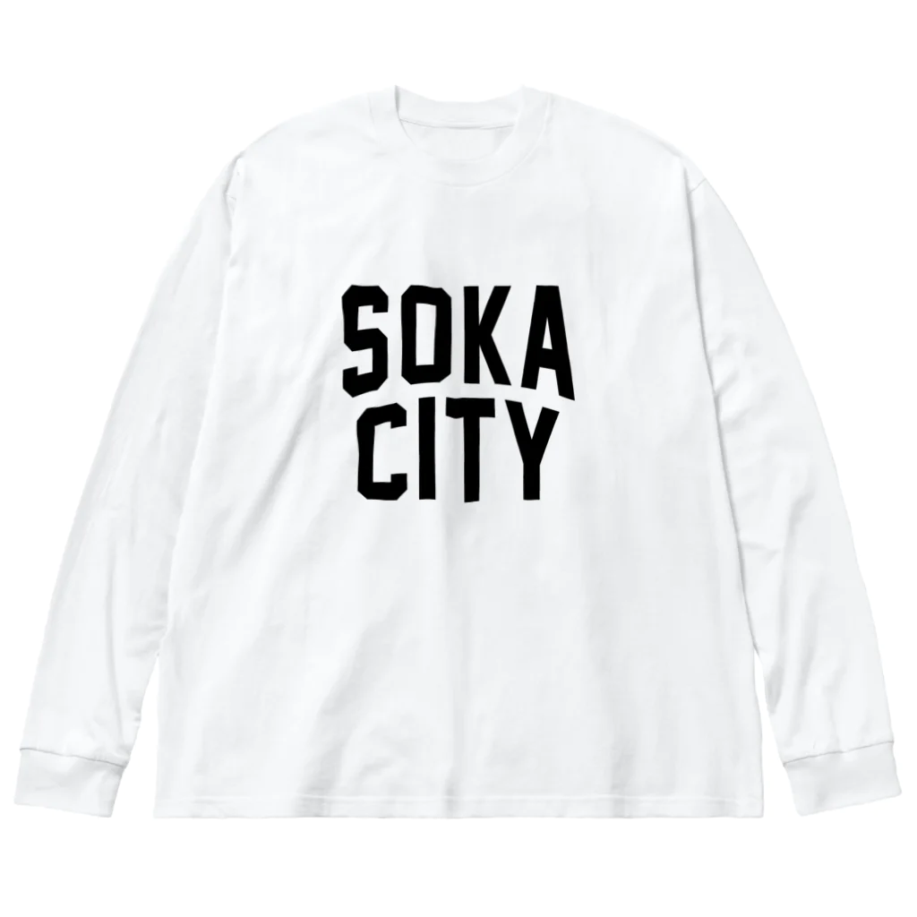 JIMOTOE Wear Local Japanの草加市 SOKA CITY ビッグシルエットロングスリーブTシャツ