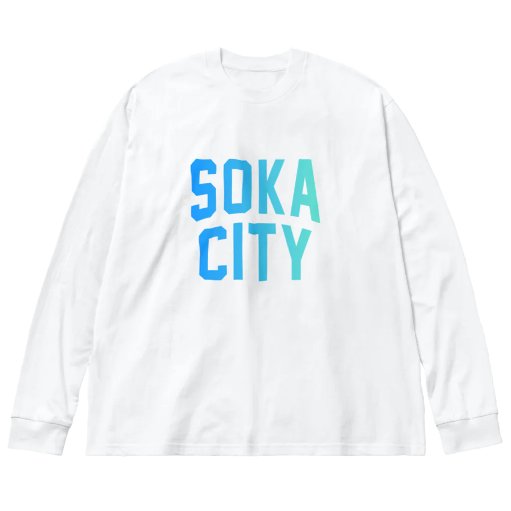 JIMOTOE Wear Local Japanの草加市 SOKA CITY Big Long Sleeve T-Shirt