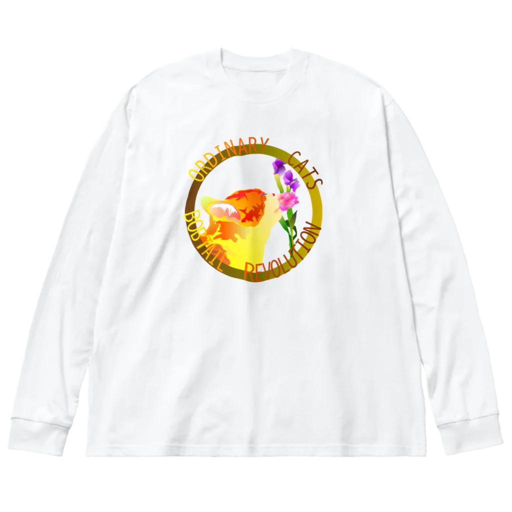 『NG （Niche・Gate）』ニッチゲート-- IN SUZURIのOrdinary Cats06h.t.(秋) Big Long Sleeve T-Shirt