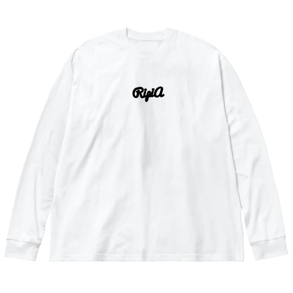 RipiA のRipiA ロゴ ビッグシルエットロングスリーブTシャツ