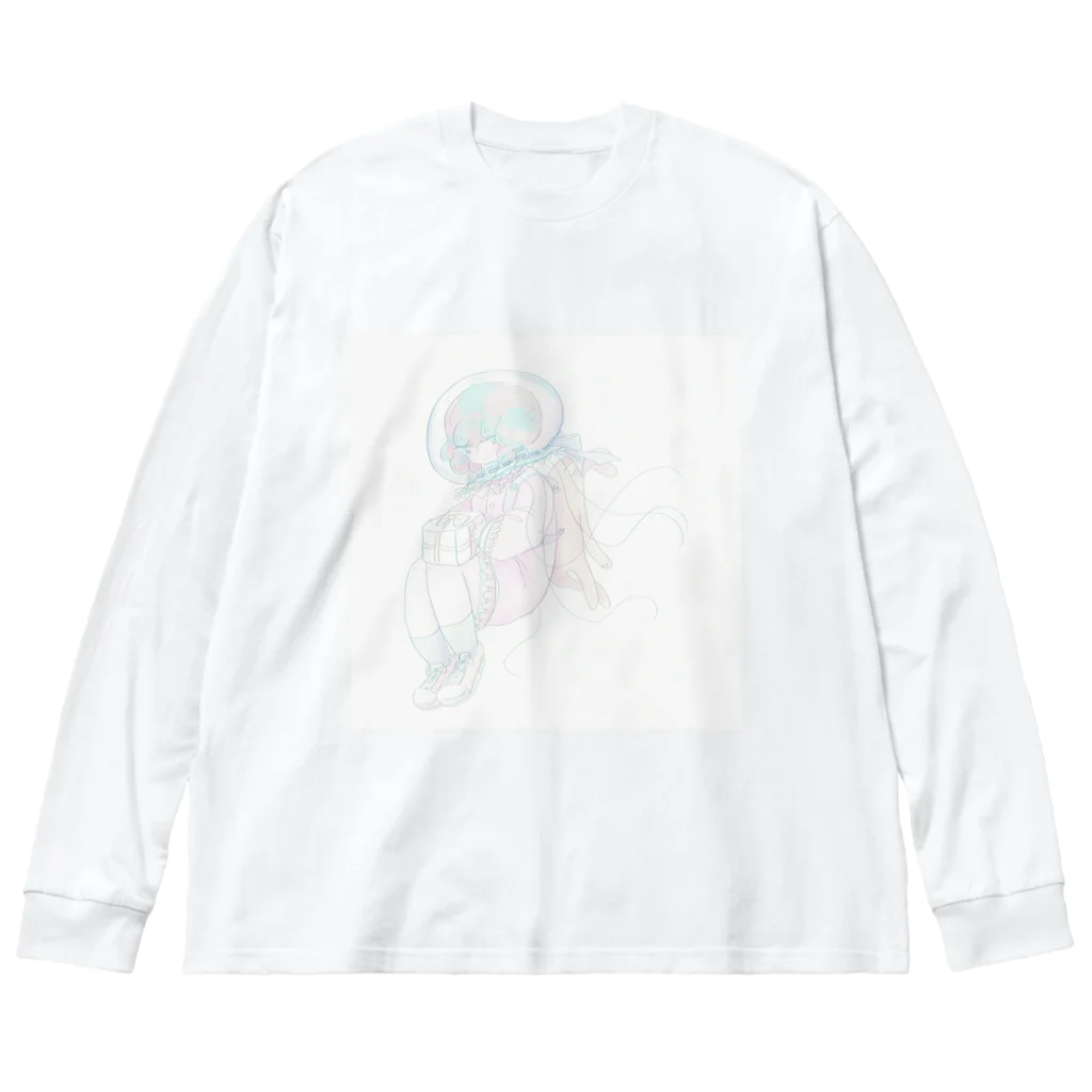 ツジノノコの浮遊霊 ビッグシルエットロングスリーブTシャツ