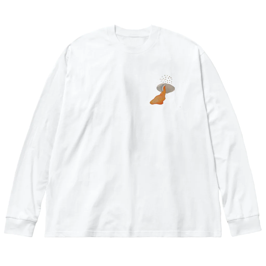 しちみ Shichimiの地球ポーチドエッグ Big Long Sleeve T-Shirt