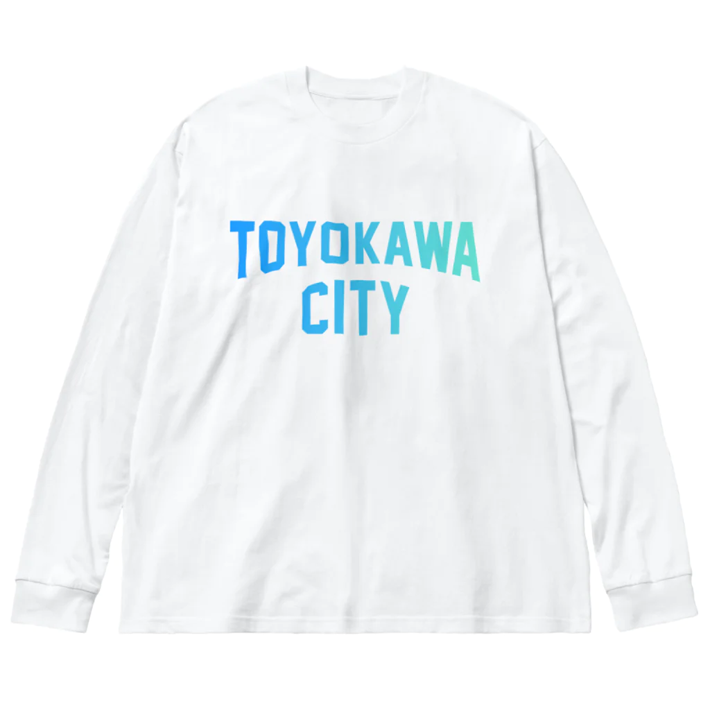 JIMOTOE Wear Local Japanの豊川市 TOYOKAWA CITY ビッグシルエットロングスリーブTシャツ